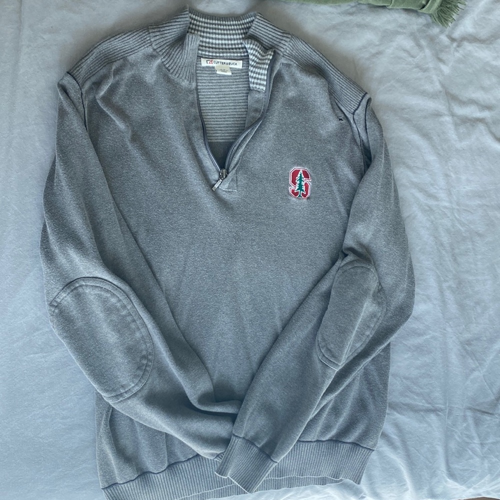 stanford quarter zip pullover jacket